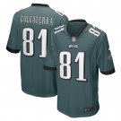 Men's Grant Calcaterra Midnight Green Philadelphia Eagles Game Player Jersey