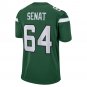 Men's Greg Senat Gotham Green New York Jets Game Player Jersey