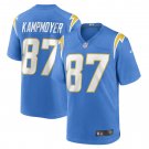 Men's Hunter Kampmoyer Powder Blue Los Angeles Chargers Game Player Jersey