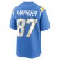 Men's Hunter Kampmoyer Powder Blue Los Angeles Chargers Game Player Jersey