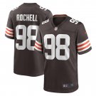 Men's Isaac Rochell Brown Cleveland Browns Game Player Jersey