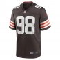 Men's Isaac Rochell Brown Cleveland Browns Game Player Jersey