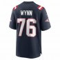 Men's Isaiah Wynn Navy New England Patriots Game Jersey