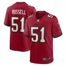 Men's J.J. Russell Athletic Red Tampa Bay Buccaneers Game Player Jersey