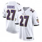 Men's J.K. Dobbins White Baltimore Ravens Game Jersey