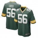 Men's Jack Coco Green Green Bay Packers Game Player Jersey
