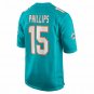 Men's Jaelan Phillips Aqua Miami Dolphins Game Player Jersey