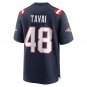 Men's Jahlani Tavai Navy New England Patriots Game Player Jersey