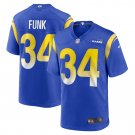 Men's Jake Funk Royal Los Angeles Rams Game Player Jersey