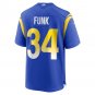 Men's Jake Funk Royal Los Angeles Rams Game Player Jersey
