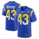 Men's Jake Gervase Royal Los Angeles Rams Game Player Jersey