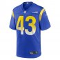 Men's Jake Gervase Royal Los Angeles Rams Game Player Jersey