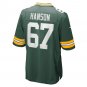 Men's Jake Hanson Green Green Bay Packers Game Jersey