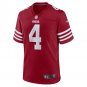 Men's Jake Moody Scarlet San Francisco 49ers Team Game Jersey