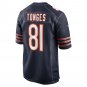 Men's Jake Tonges Navy Chicago Bears Game Player Jersey