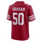 Men's Jalen Graham Scarlet San Francisco 49ers Team Game Jersey