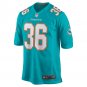 Men's Jamal Perry Aqua Miami Dolphins Home Game Player Jersey