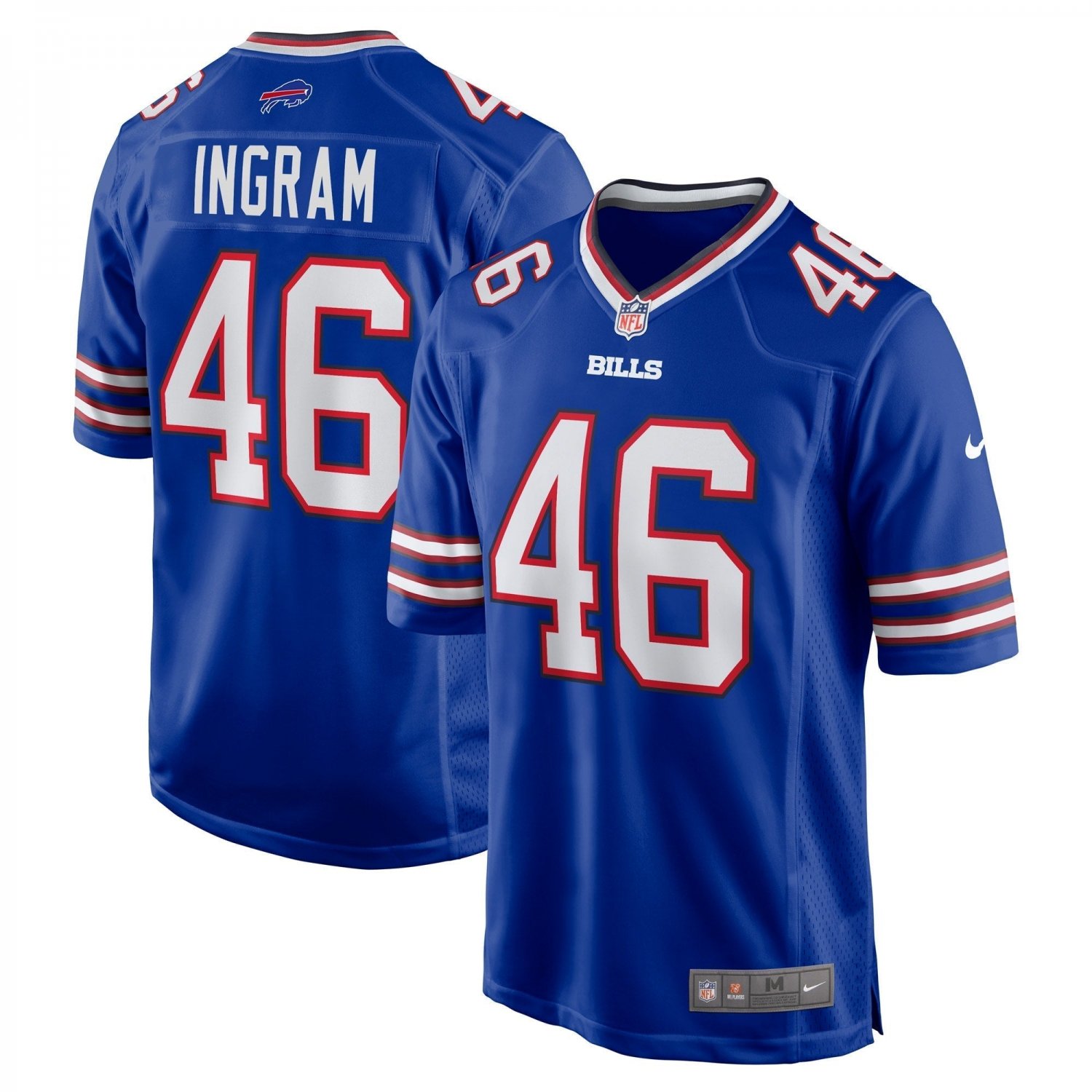 Men's Ja'Marcus Ingram Royal Buffalo Bills Player Game Jersey