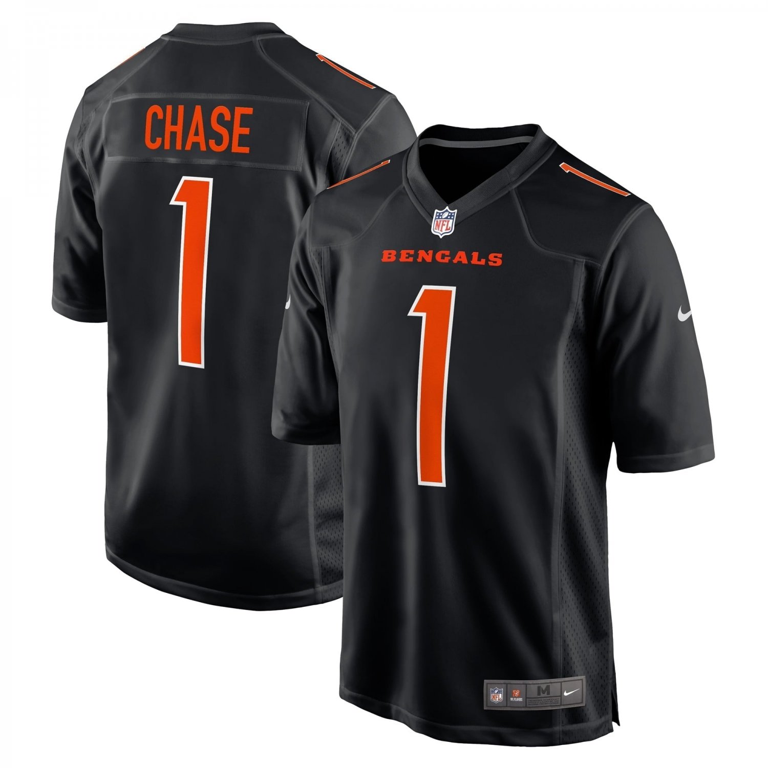 Men's Ja'Marr Chase Black Cincinnati Bengals Game Fashion Jersey