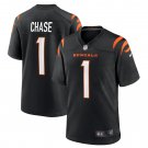 Men's Ja'Marr Chase Black Cincinnati Bengals Game Jersey