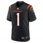 Men's Ja'Marr Chase Black Cincinnati Bengals Game Jersey