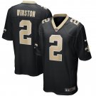 Men's Jameis Winston Black New Orleans Saints Game Jersey