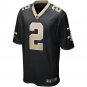 Men's Jameis Winston Black New Orleans Saints Game Jersey