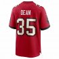 Men's Jamel Dean Red Tampa Bay Buccaneers Game Jersey