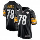 Men's James Daniels Black Pittsburgh Steelers Game Player Jersey