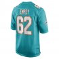 Men's James Empey Aqua Miami Dolphins Game Player Jersey