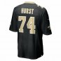 Men's James Hurst Black New Orleans Saints Game Jersey