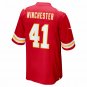 Men's James Winchester Red Kansas City Chiefs Game Jersey