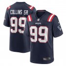 Men's Jamie Collins Sr. Navy New England Patriots Home Game Player Jersey