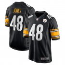 Men's Jamir Jones Black Pittsburgh Steelers Team Game Player Jersey
