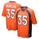 Men's JaQuan McMillian Orange Denver Broncos Game Player Jersey