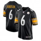 Men's Jaquarii Roberson Black Pittsburgh Steelers Game Player Jersey