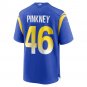 Men's Jared Pinkney Royal Los Angeles Rams Game Player Jersey