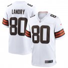 Men's Jarvis Landry White Cleveland Browns Game Jersey