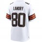 Men's Jarvis Landry White Cleveland Browns Game Jersey