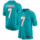 Men's Jason Sanders Aqua Miami Dolphins Game Jersey