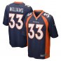 Men's Javonte Williams Navy Denver Broncos Home Game Player Jersey