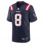 Men's Ja'Whaun Bentley Navy New England Patriots Game Player Jersey