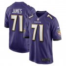 Men's Ja'Wuan James Purple Baltimore Ravens Player Game Jersey
