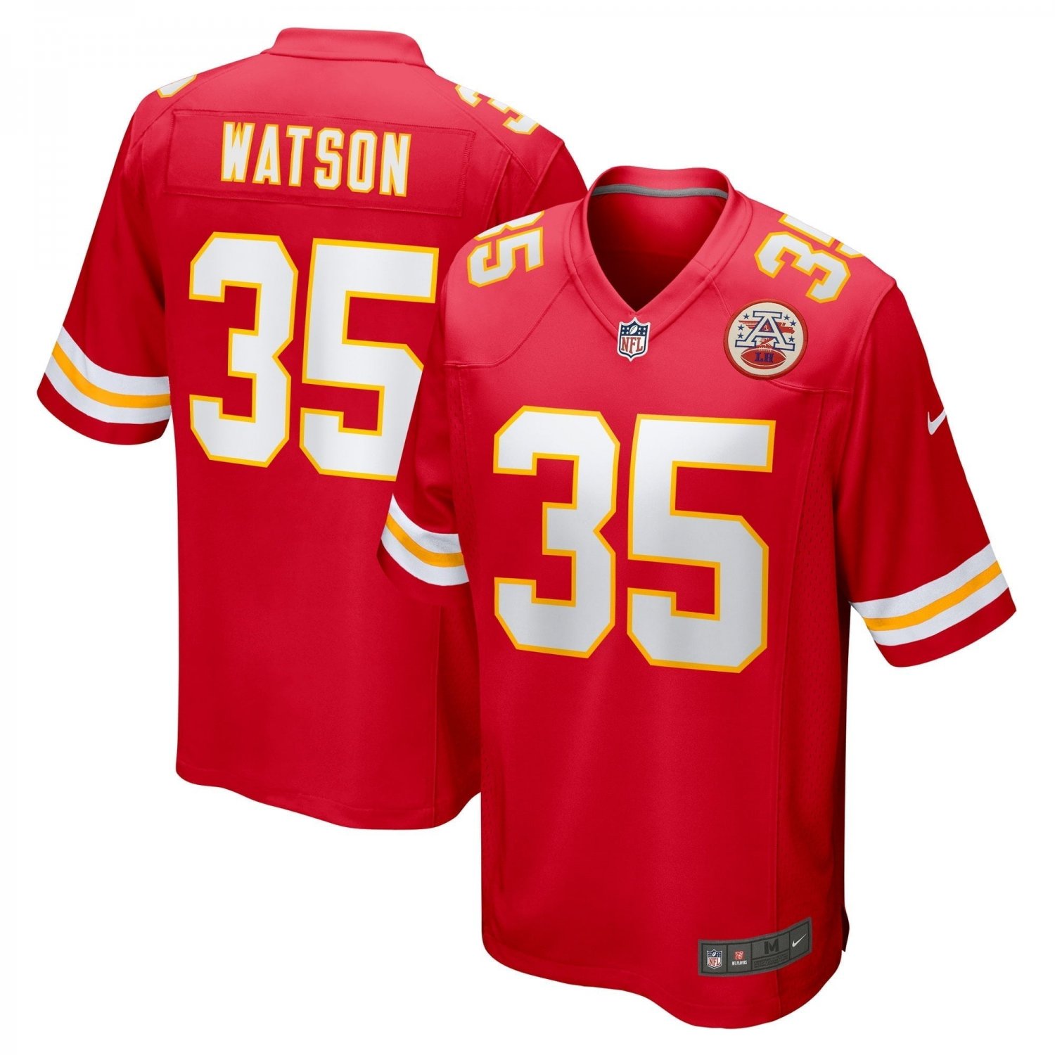 Men's Jaylen Watson Red Kansas City Chiefs Game Player Jersey