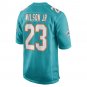 Men's Jeff Wilson Jr. Aqua Miami Dolphins Game Player Jersey