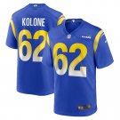 Men's Jeremiah Kolone Royal Los Angeles Rams Team Game Player Jersey