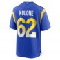 Men's Jeremiah Kolone Royal Los Angeles Rams Team Game Player Jersey