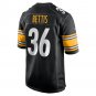 Men's Jerome Bettis Black Pittsburgh Steelers Retired Player Game Jersey