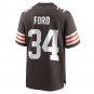 Men's Jerome Ford Brown Cleveland Browns Game Player Jersey