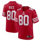 Men's Jerry Rice Scarlet San Francisco 49ers Retired Team Player Game Jersey